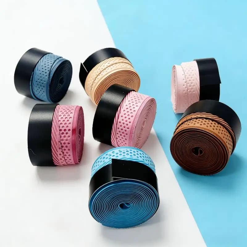 〔ODS13〕2Pcs Tennis Racket Overgrip Sweat Band Absorption Grip PU Badminton Racket Handle Grip Tennis Griptape Padel Racket Grip