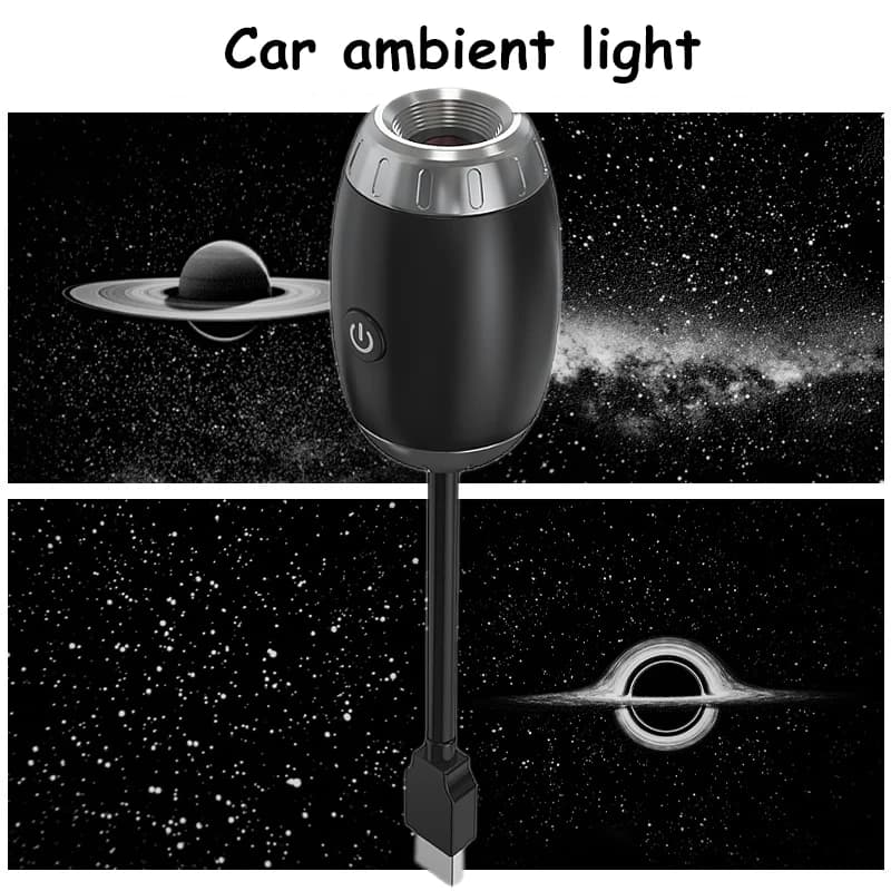 New Atmospheric Projection Environmental Light for Home Car Wide Range Projection Romantic atmosphere lamp Multiple USB Plug & Play