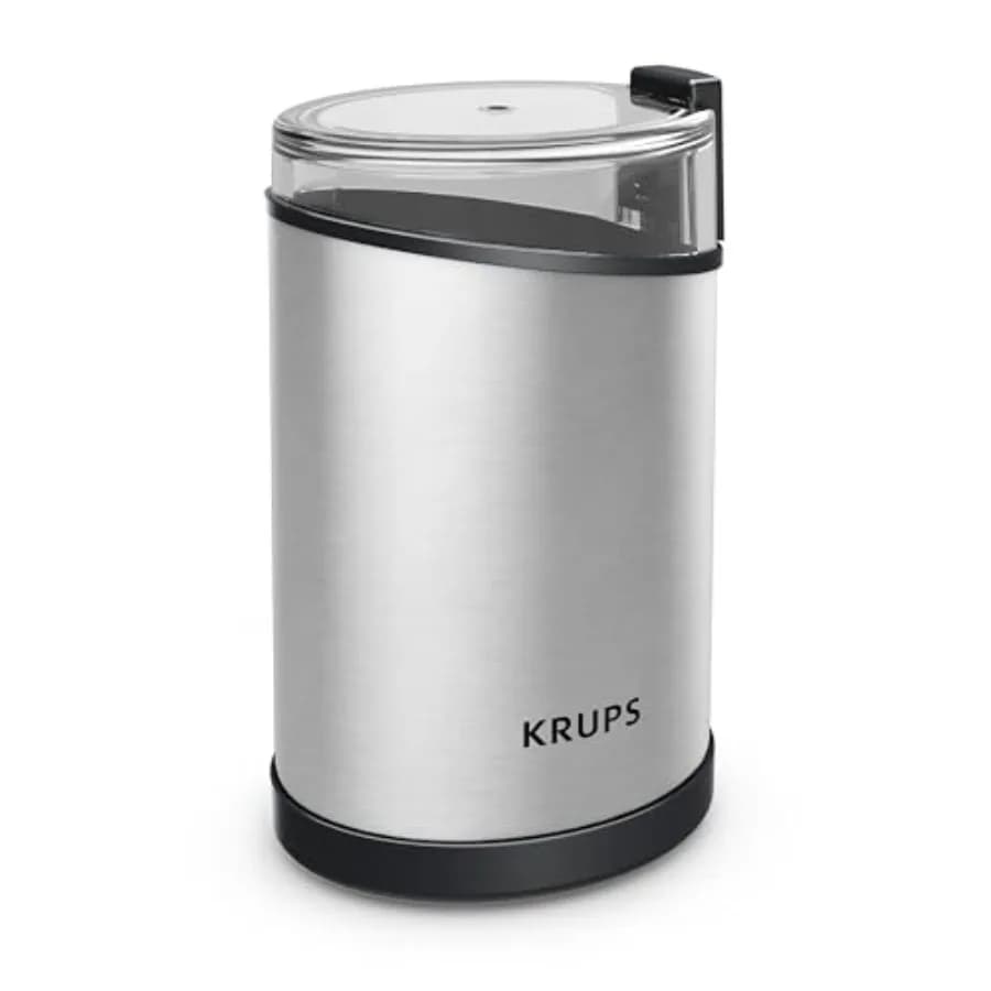 Macinacaffè Elettrico: Capacità 3 oz, 200 Watt - Versatile per Chicchi, Spezie, Noci - Funzionamento One-Touch, Macinatura Personalizzabile