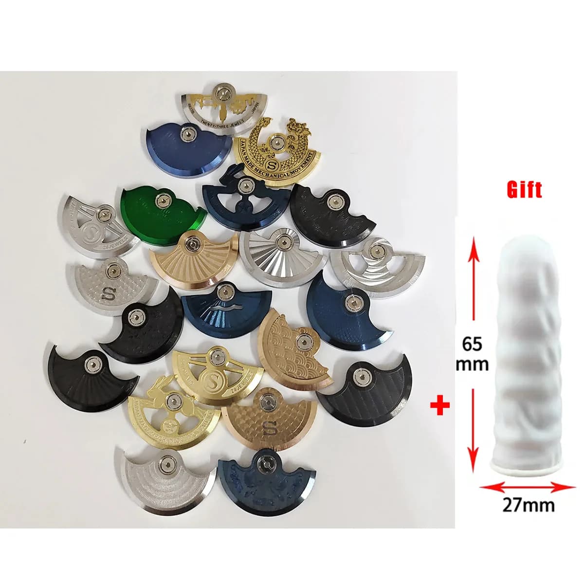 NH35 Movement Rotor Wacth Pendulum Fit for NH38 NH39 4R35 7S26 NH35 Movement Pendulum Oscillating Rotor