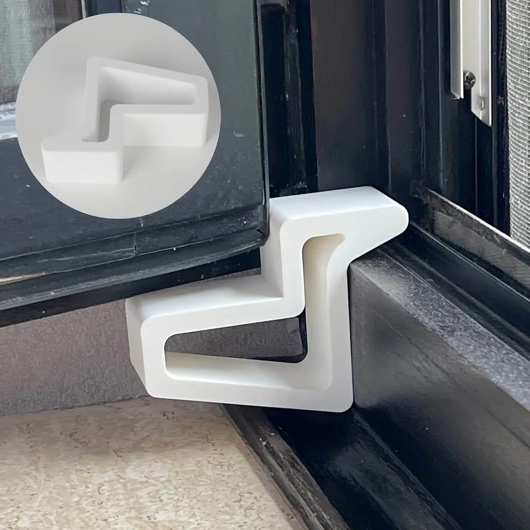 Fermaporta da 1 pezzo: cuneo per finestre e porte per carichi pesanti con base antiscivolo, installazione semplice, per casa, ufficio, bagno, cucina