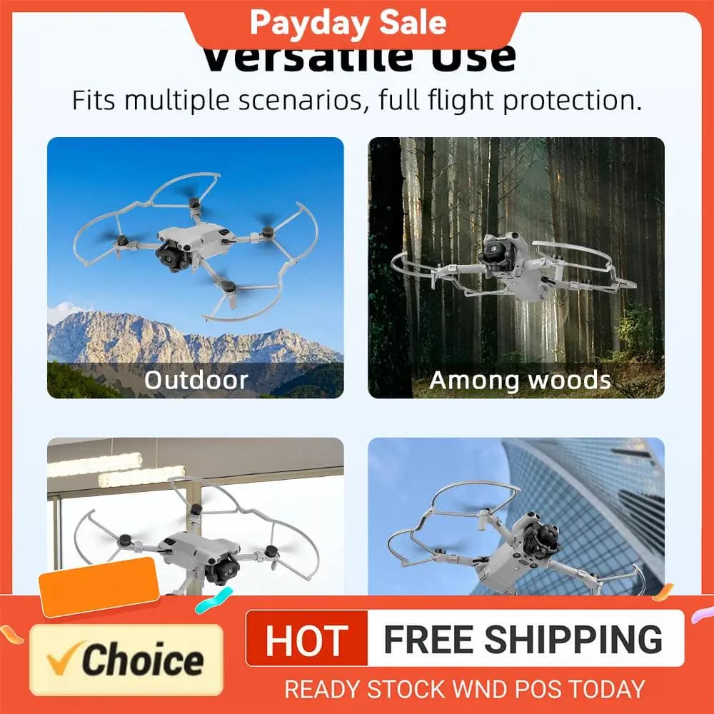 For DJI MINI 5 PRO: Anti-Collision Protection for Drone, Protective Rings Reusable for propellers, Anti-Graphic Accessories