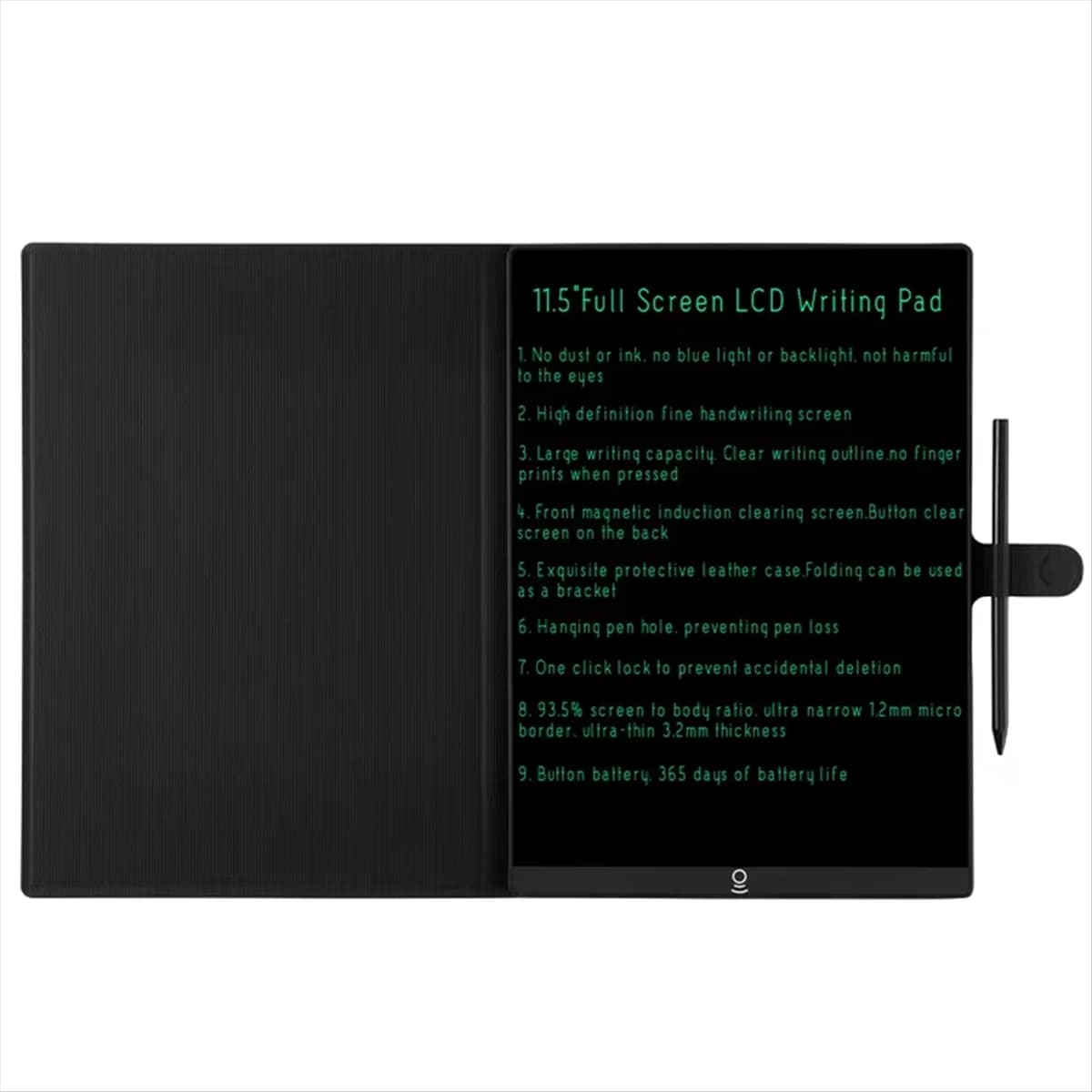 ABXHA Tavolo da disegno LCD da 11,5 pollici per lavoro Studio Schermo intero Scrittura superfine Tavoletta magnetica trasparente con custodia