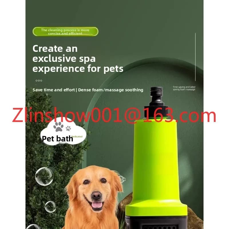 Macchina Elettrica per Bagno a Bolle per Animali Domestici - Doccia ad Alta Pressione per Lavaggio e Toelettatura di Cani e Gatti di Taglia Grande