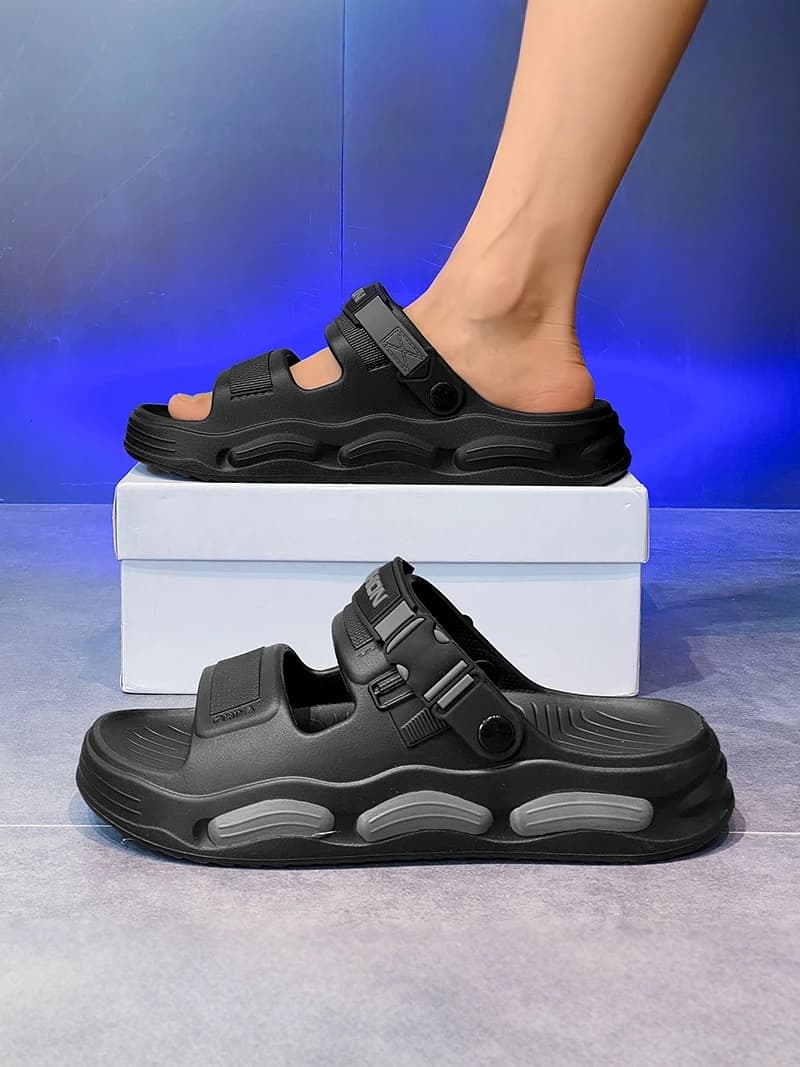Sandali Estivi da Uomo Antiscivolo Resistenti all'Usura Casual da Spiaggia con Suola Spessa in EVA Comodi per il Tempo Libero