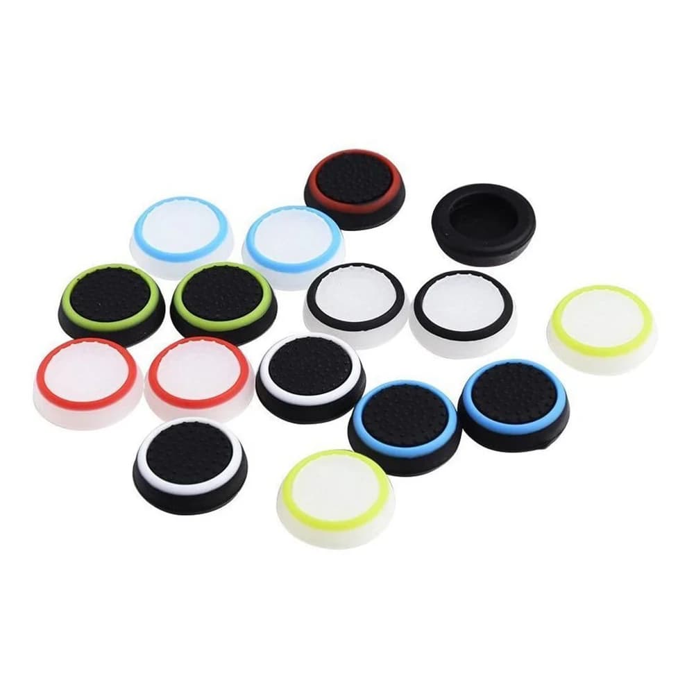 Cappucci per impugnatura silenziosa da 4 pezzi compatibili con PS5/PS4/Xbox One/Xbox One Elite/8BitDo SN30 Pro/Switch Pro Controller Joystick