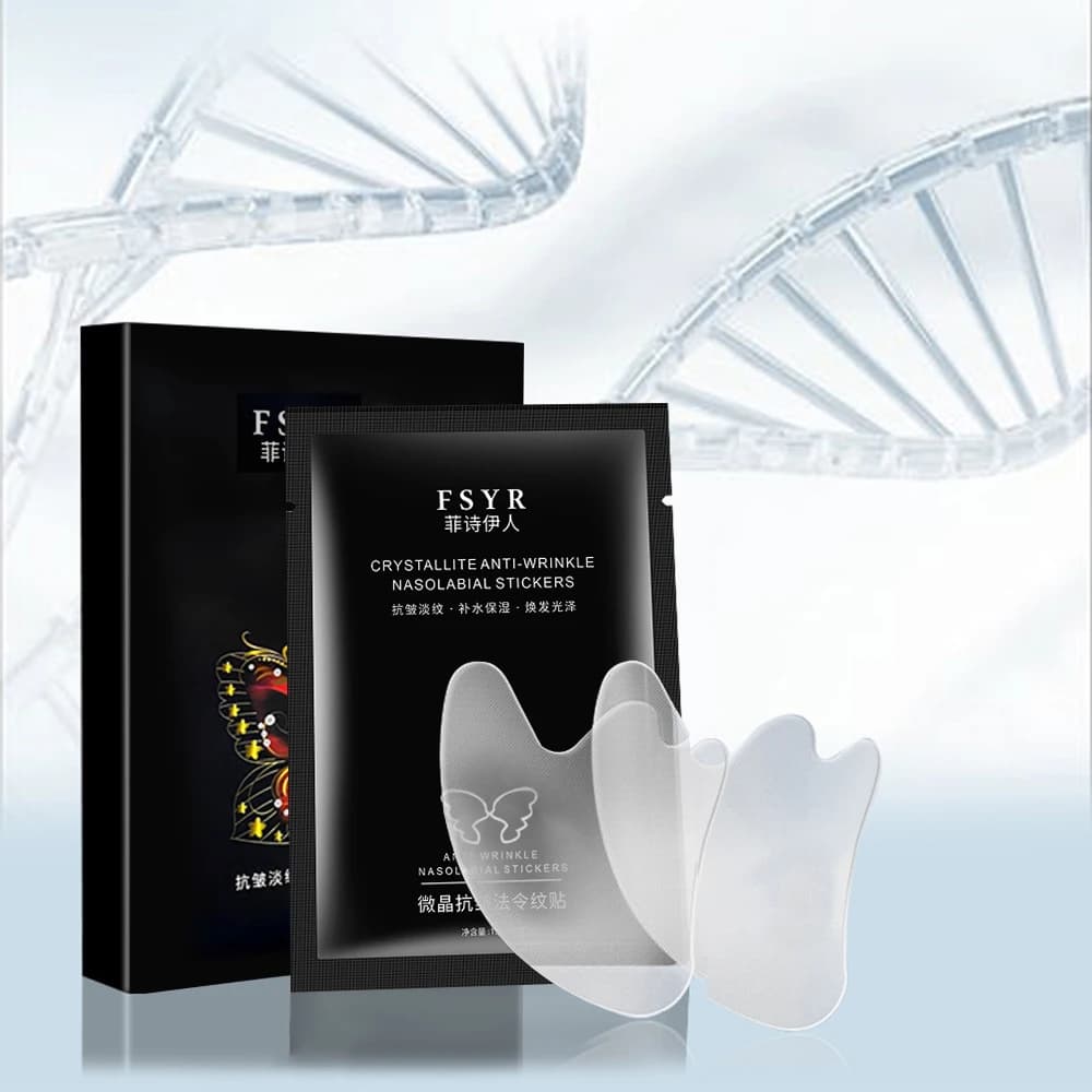 Adesivi Microcristallini per la Rimozione delle Rughe, Strumenti per il Lifting Facciale, Maschera in Gel al Collagene per Pieghe Nasolabiali e Frontali