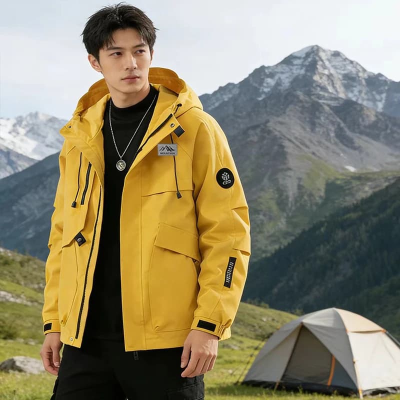 Men's and women's outdoor windproof and waterproof hiking jackets, a brand-new style suitable for spring and summer seasons. Hoo