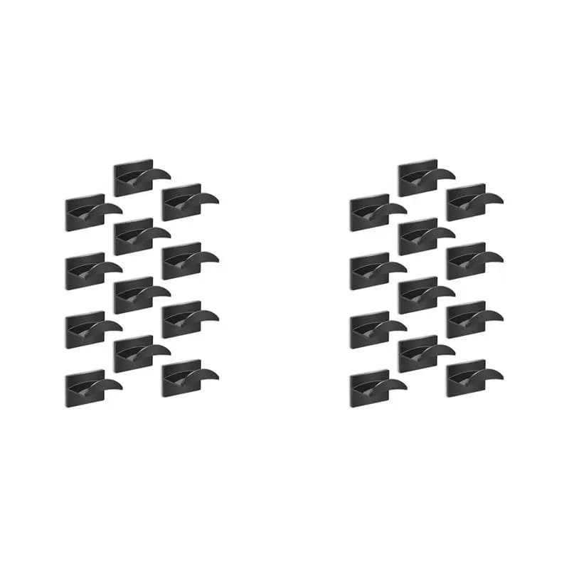 AB41-24PCS Adhesive Hat Hooks For Wall,Hat Racks For Baseball Caps,For Wall, Door, Closet, Room Decorate