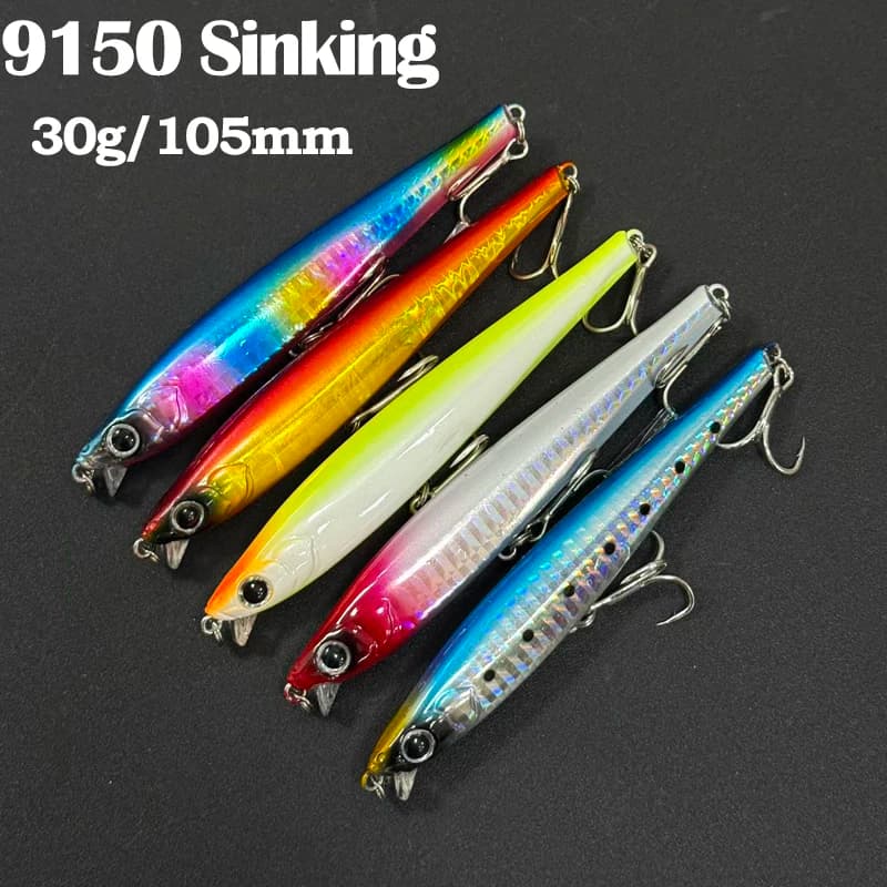 Pesante Giappone Richiamo 105mm 30g Casting Acqua Salata Affondamento Pesca Minnow Esca Mostro Shot Esca Artificiale Pesca in Mare Traina Richiamo