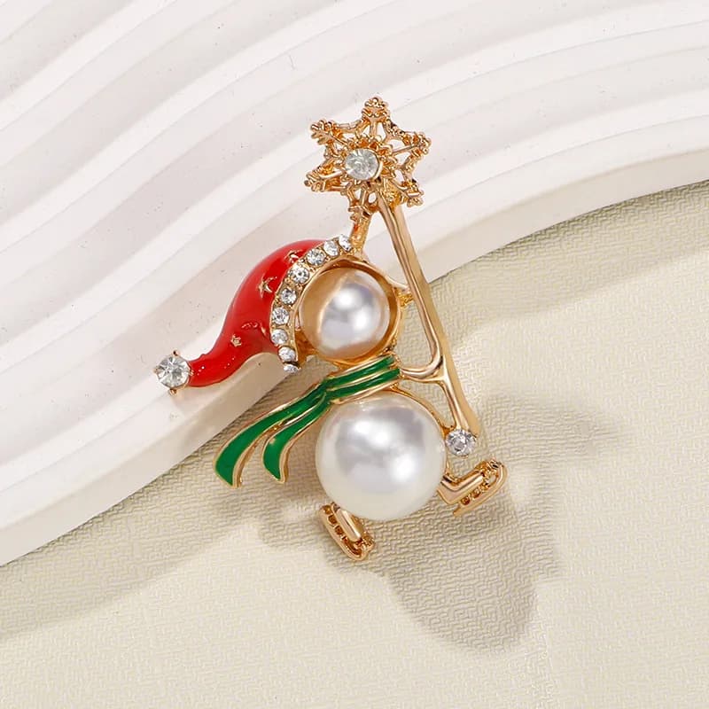1PCS Cute Goose Shaped Brooch Natural Mother Of Pearl Inlay Gold Plated Trim For Jackets Scarves Daily Wear