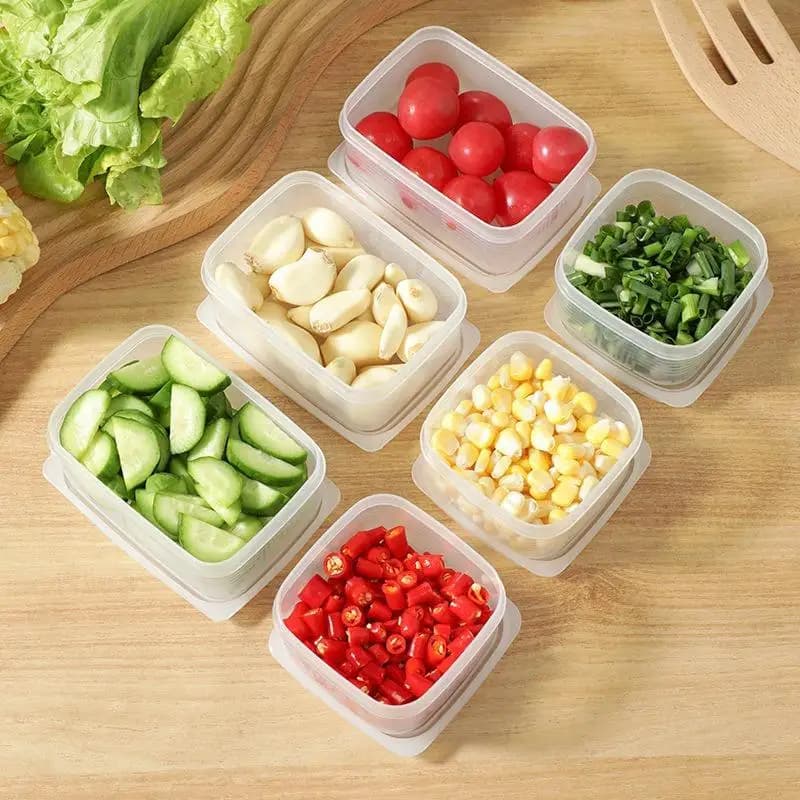 № Transparent Food Preservation Box Kitchen Sealed Storage Box Refrigerator Meat Vegetable Fresh-Keeping Case Container