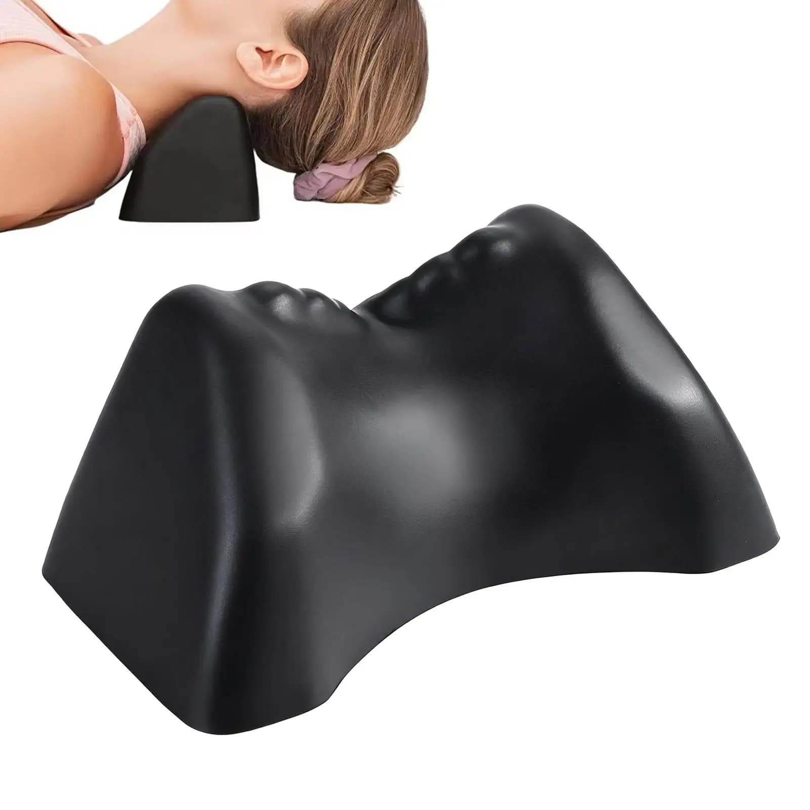 Cuscino per massaggio al collo Barella per collo cervicale Cuscino per massaggio ergonomico portatile Rilassante per il collo per il riposo delle donne