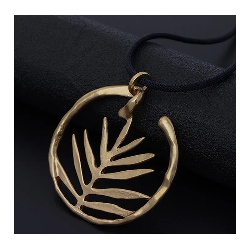 Nuova Collana Lunga in Metallo da Donna, Catena per Maglione alla Moda, con Foglie, Personalizzata, Premium