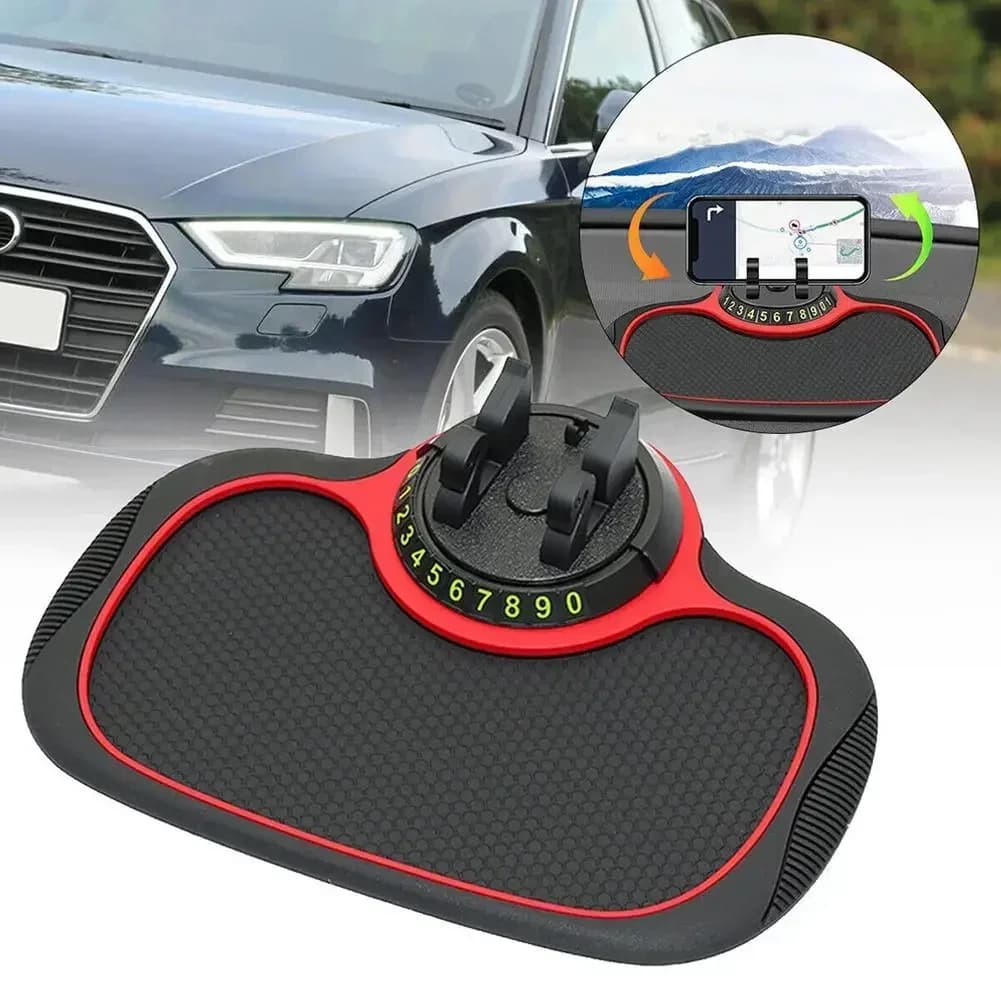 Tappetino Antiscivolo Multifunzionale per Auto, Supporto per Telefono, Montaggio su Cruscotto, Tappetino Adesivo Antiscivolo in Silicone per Auto