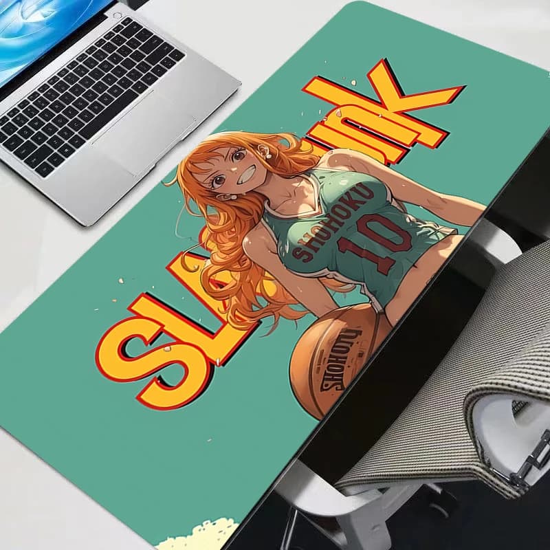 Tappetino per Mouse Grande da Gamer, Anime One Piece, Accessori da Gaming Durevoli, Tappetino per Tastiera Veloce in Gomma con Bordo Bloccato, Tappetino da Scrivania per Laptop