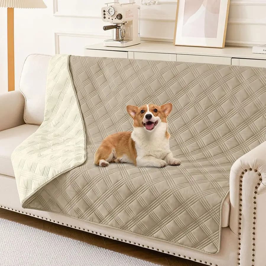 Waterproof Cover for Dogs, Reversible Cover for Domestic Animals, Soft Cover Washable for Sofa, Cover Waterproof for Dogs