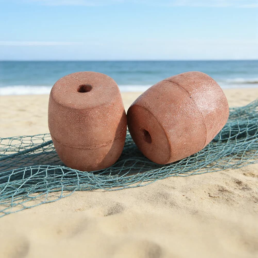 Set di 5 Boe di Posizionamento Galleggianti 67x64mm 10mm in PVC, Palline Galleggianti Perforate per Reti da Pesca, Accessori per Attrezzatura da Pesca