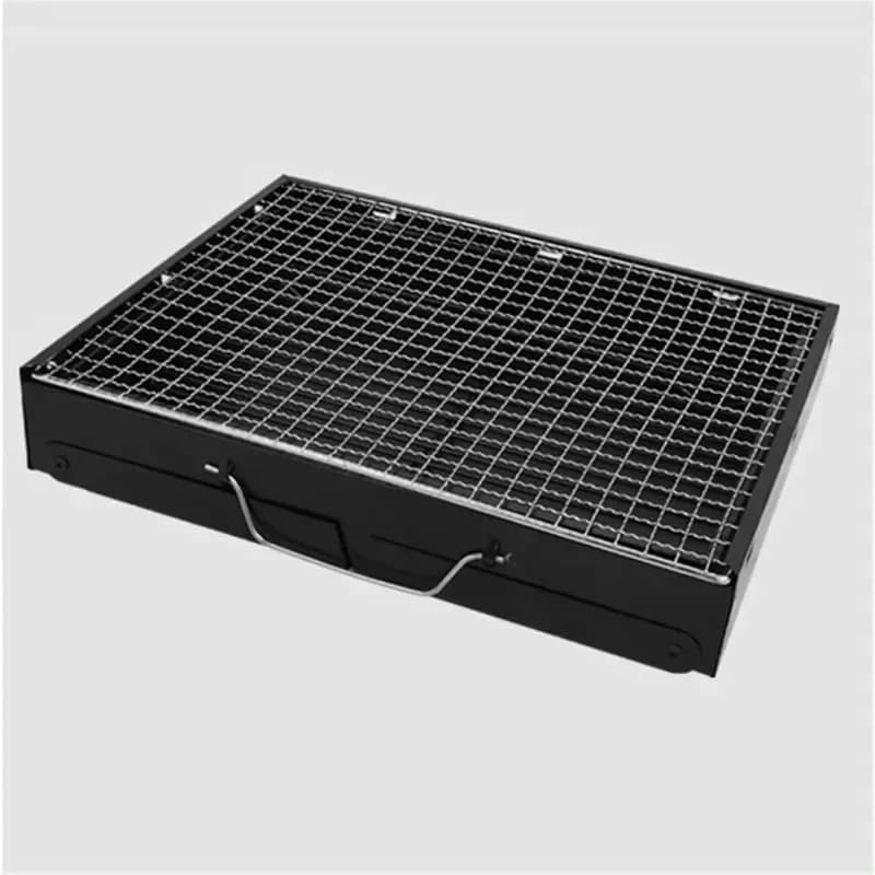 --Barbecue Griglia per barbecue a carbone portatile Fornello pieghevole per campeggio all'aperto
