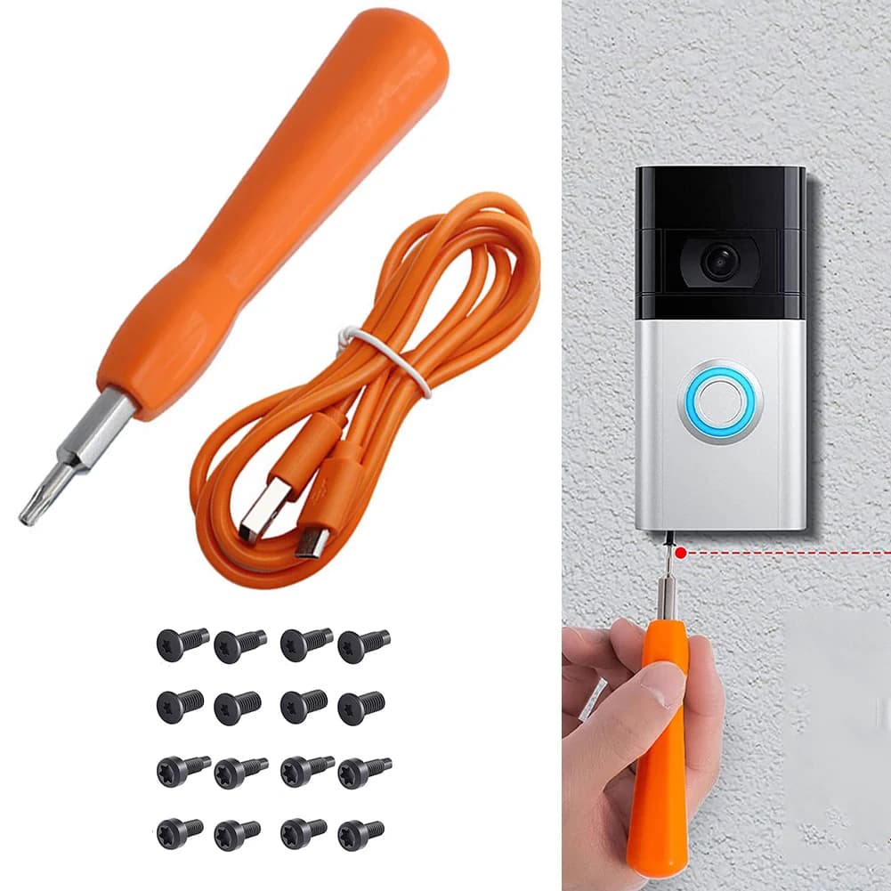 Ring Video campanello Pro 2 Kit cacciavite strumento caricatore USB cavo trapano campanello intelligente vite di smontaggio con fili di ricarica