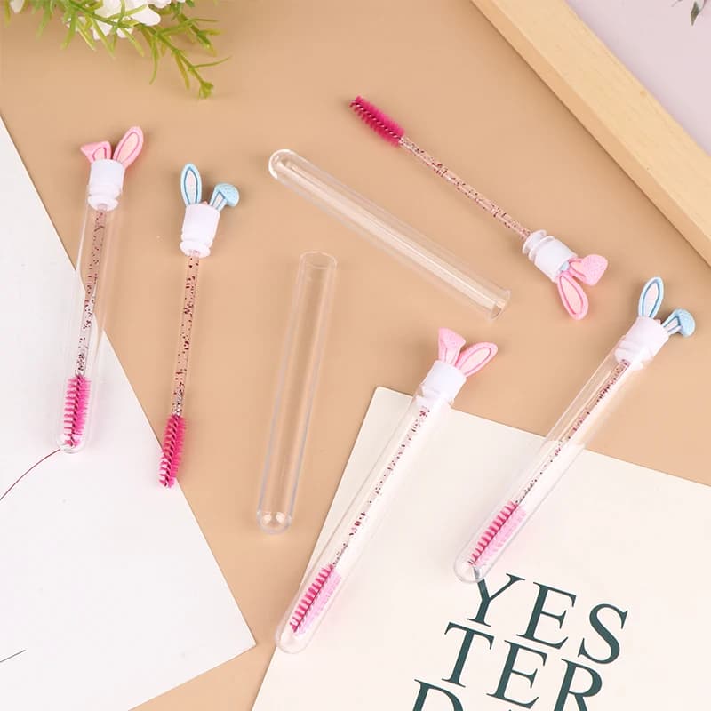 1 pcs Riusable Tube for Makeup Brushes, Mascara Scope, Rabbit Shaped Eyelash Scope, Durable Beauty Tool for Make-up Lovers