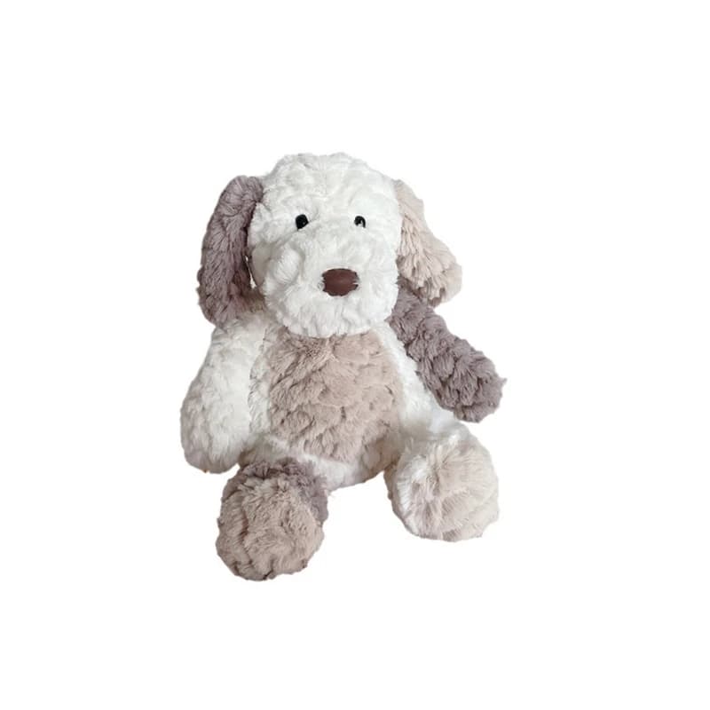 Peluche per cani color crema per bambini adulti, peluche, bambola antistress, 15UB