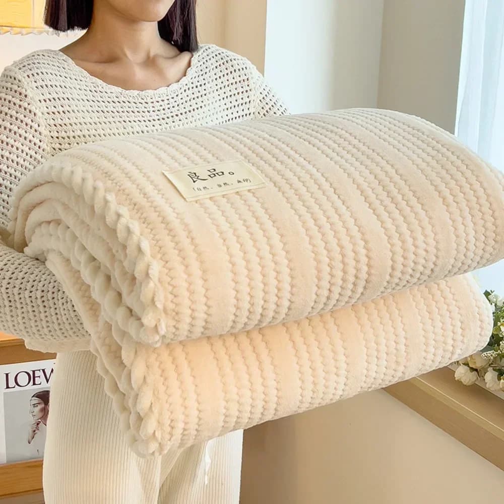 Coperta invernale addensata calda lana di agnello coperta per il tempo libero casa calda morbida copriletto divano da ufficio pranzo rompere la pisolino