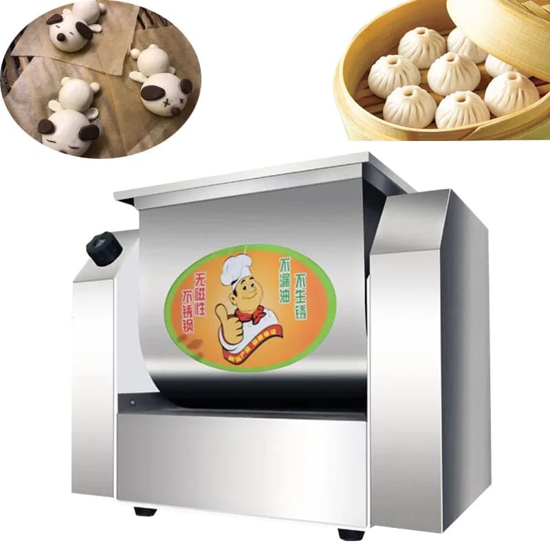 Flour Mixer Machine For Bread Pasta Automatic Commercial Dough Kneading Food Meat Fill Machine Industrial Mixing 220v