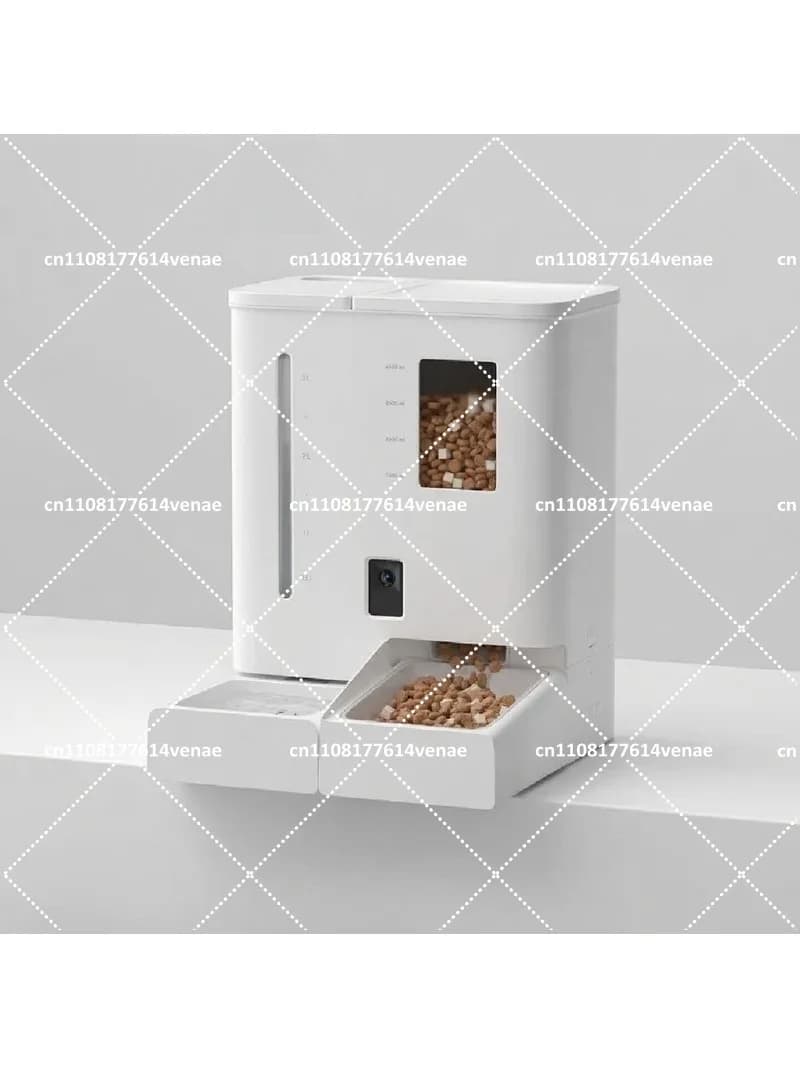2-in-1 Automatic Cat Food & Water Dispenser Combo, Large Capacity Pet Feeder Bowl for Dogs