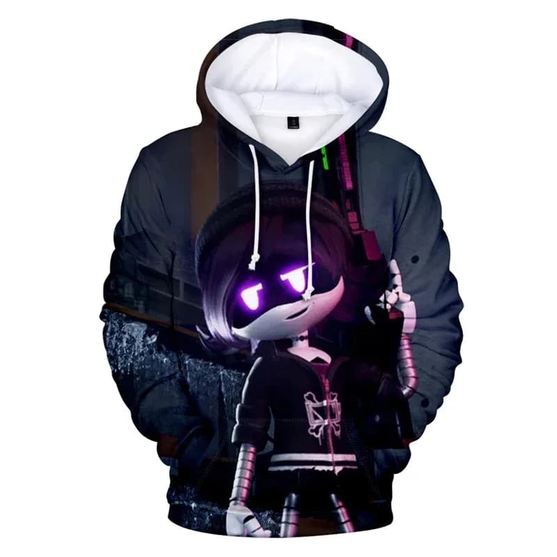 3D 2021 Murder Drones Felpa con cappuccio Felpa unica Moda Uomo Donna Felpa con cappuccio Nuove felpe Harajuku Pullover Cosplay Abbigliamento per bambini