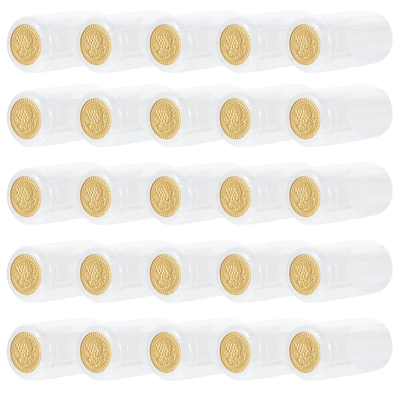 100 Pezzi Tappi per Bottiglie di Vino, Capsule Termoretraibili in PVC, Leggeri e Compatti, Tappi Sigillanti per Bar, Decorazioni per la Casa, Attrezzi per Cantina