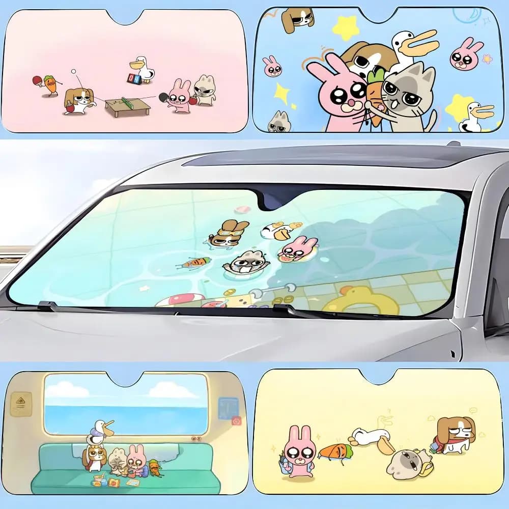 Parasole per auto S-Siam Lilipu, parasole per parabrezza, protezione solare, regali originali per auto.
