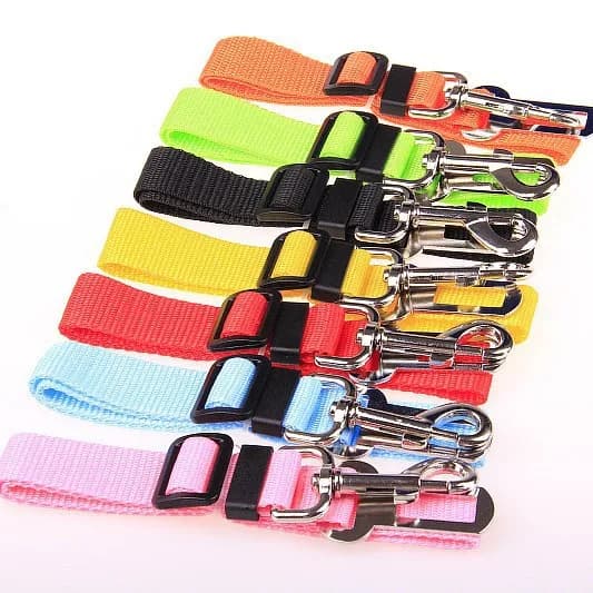 A Dog Car Seat Belt Safety Protector Travel Pets Accessories Dog Leash Collar Breakaway Solid Car Harness