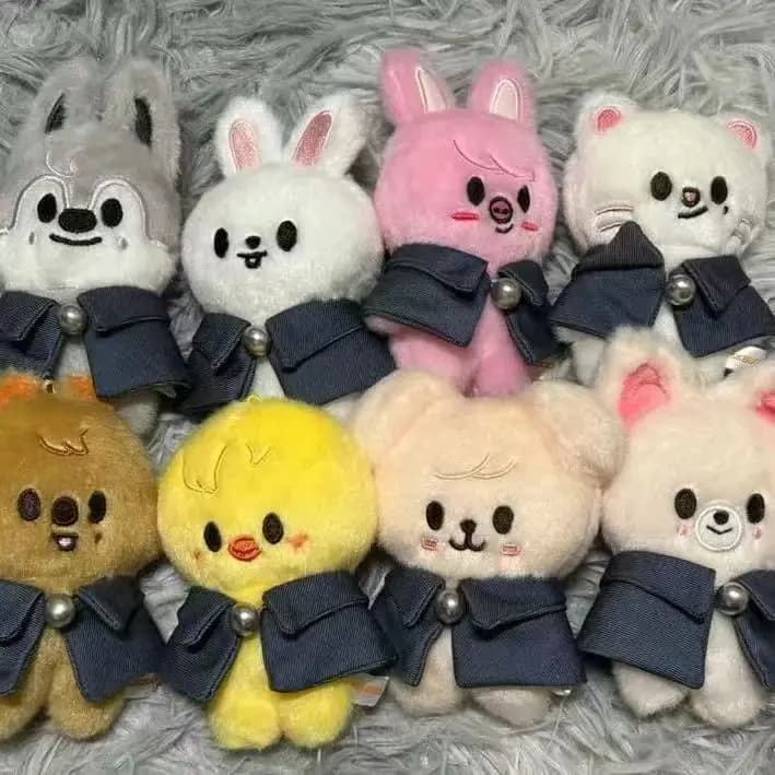 SKZOO Plush Toys 12cm Plush Wolf Chan Cartoon Stuffed Animal Plushies Doll Kawaii Companion for Kids Adults Fans Gift