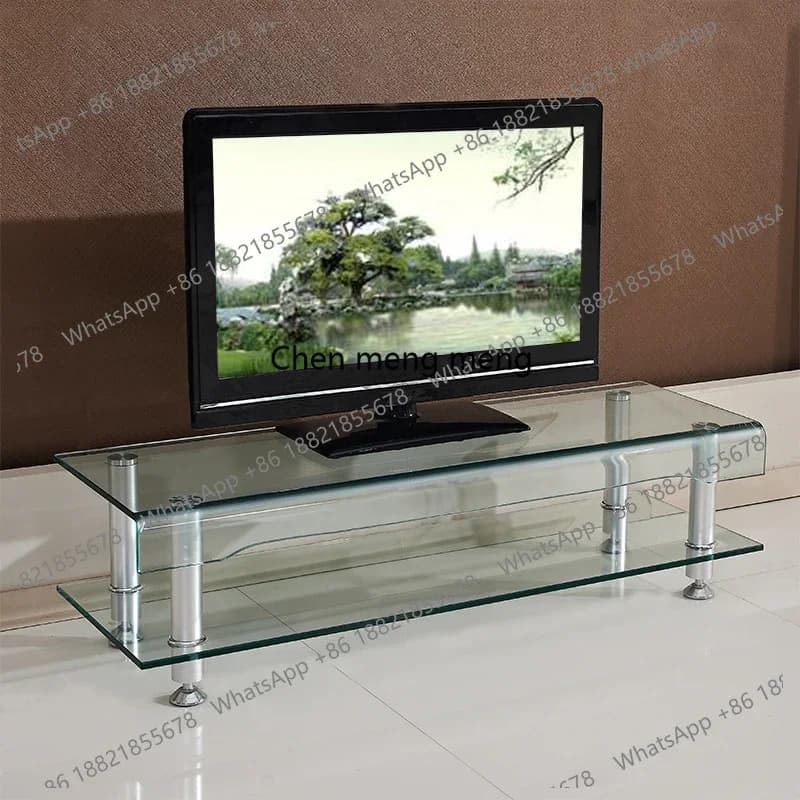 Supporti TV Universali in Vetro RR, Tavoli TV Moderni per Soggiorno e Corridoio, Mobile Porta TV Replica per Film e Intrattenimento