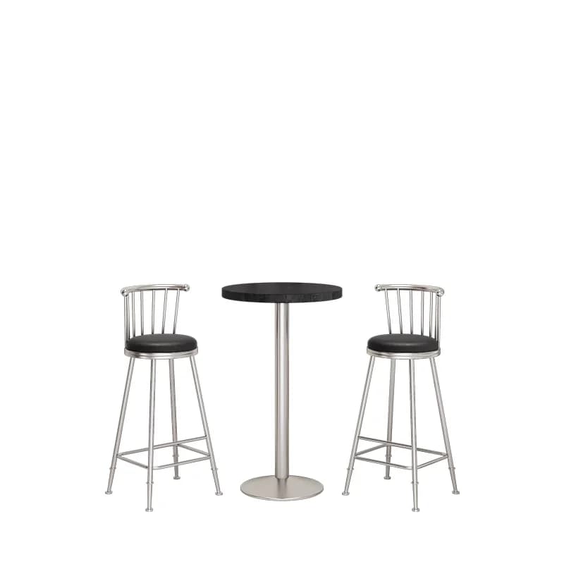 ！@Modern High Counter Furniture Home Bar Chair Leather Metal for Cafe Coffee Kitchen Dining Restaurant Hotel Living Room Cushion
