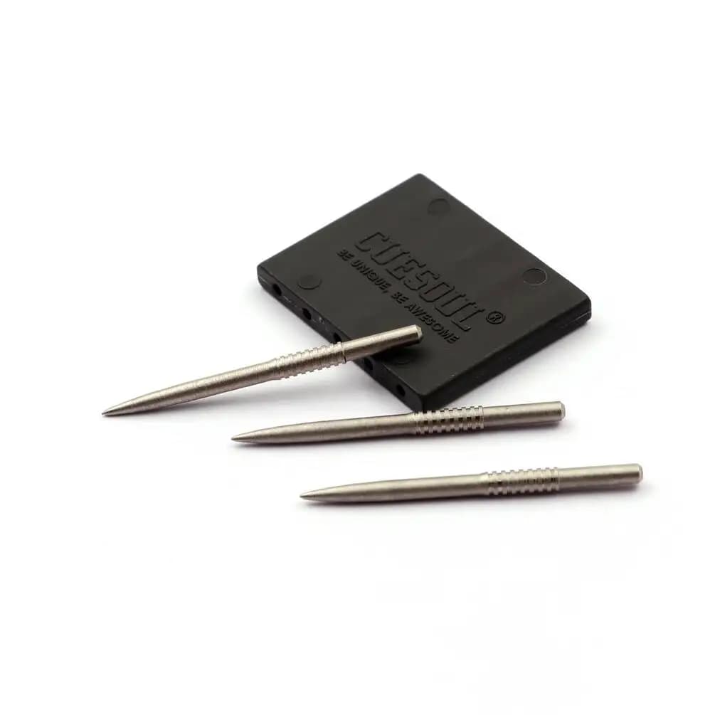 Punte in acciaio scanalate di ricambio CUESOUL TOUCH POINT II per freccette
