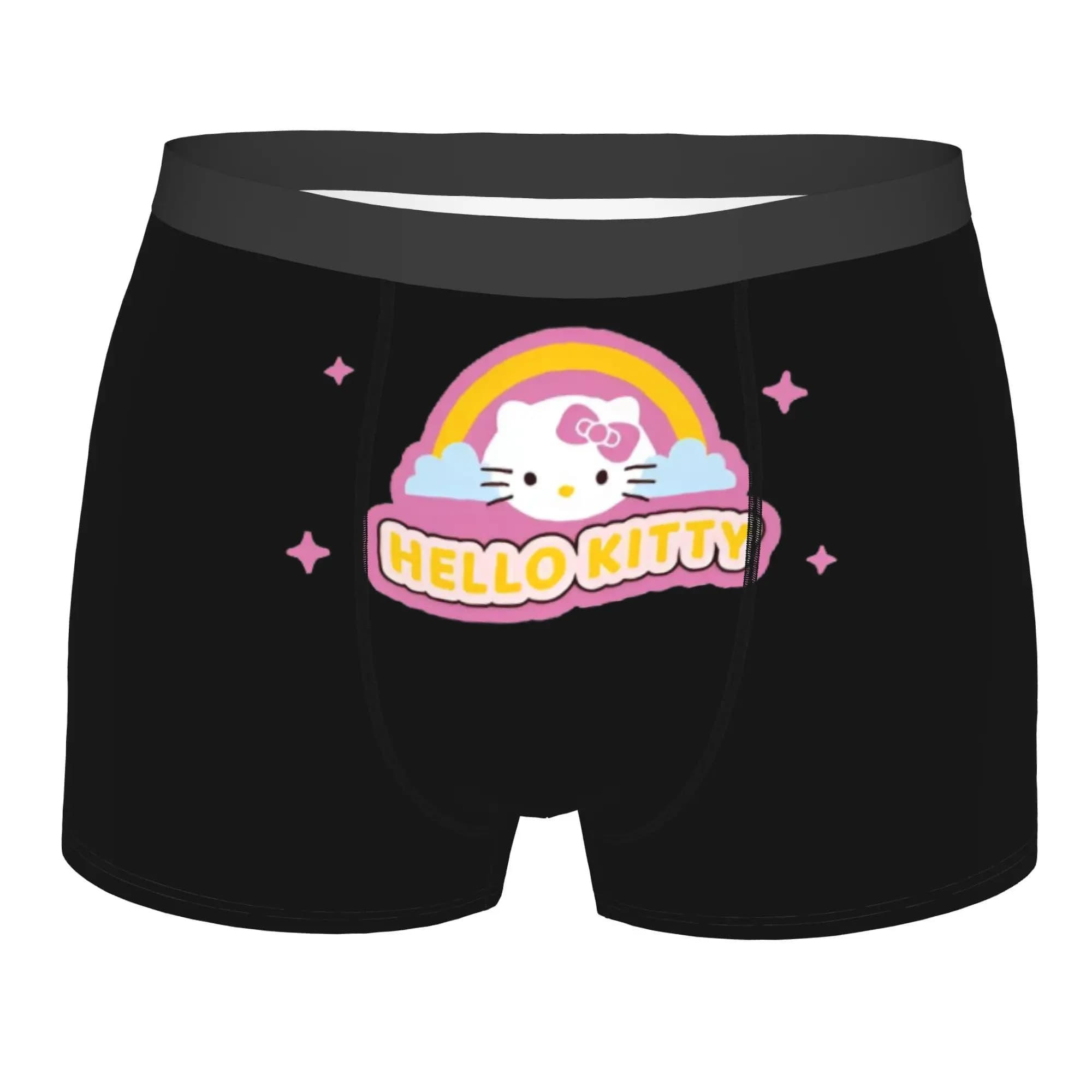 Custom Kitties Kitten Underwear Men Stretch Cat Anime Boxer Briefs Shorts Panties Soft Underpants For Homme