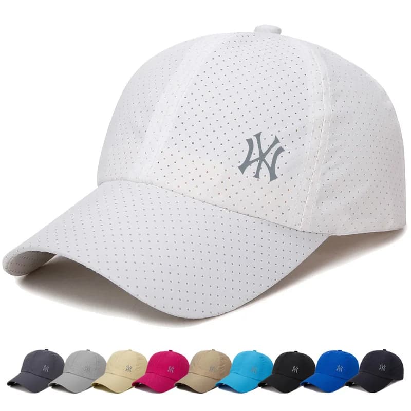 2026 New Summer Men Women Snapback Quick Dry Mesh Baseball Cap Sun Hat Bone Breathable Hats Adjustable outdoor hat