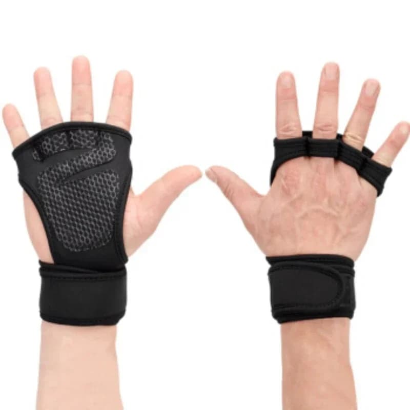 Half Finger Fitness Gym Gloves Wrist Support Palm Protection for Workout Training