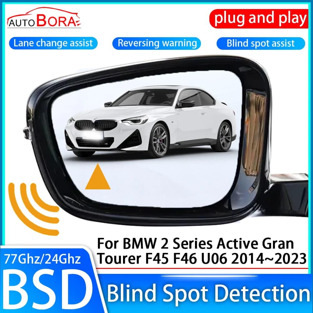 Car Blind Spot Detection System BSD Sensor Drive Rear Mirror Monitoring for BMW 2 Series Active Gran Tourer F45 F46 2014~2023