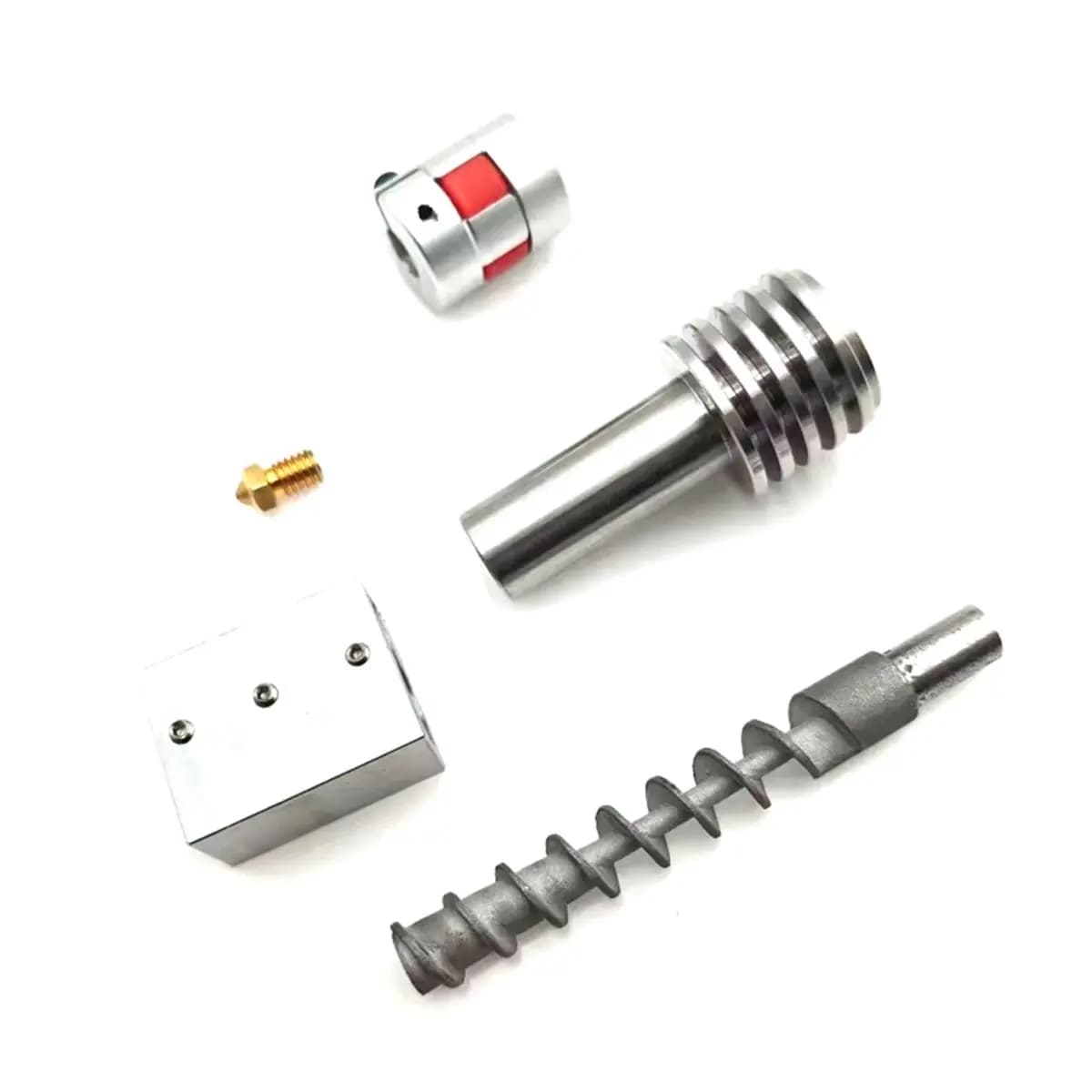 DIY 3D Printer Kit with Plastic Mill, Pellet Extruder and Lead Screw, Easy Mounting, Improved Duration