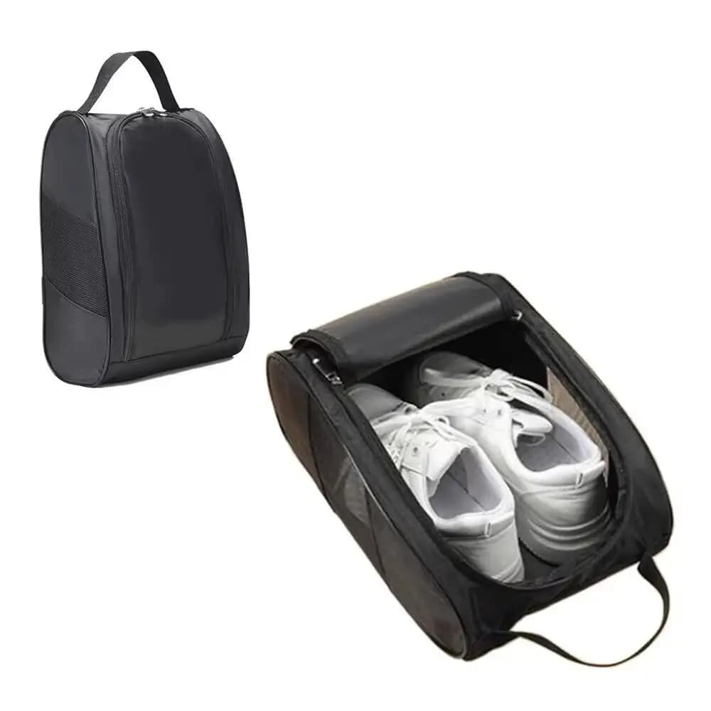 Portable Golf Shoe Bag Oxford Cloth Breathable Lightweight Dustproof Handbag For Football Tennis Sports Shoes