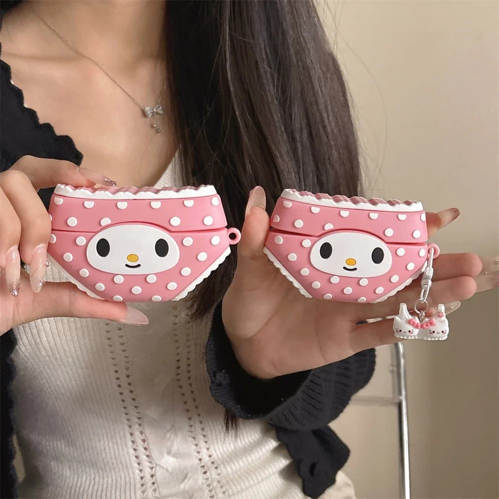 Funny Melody 3D Earphone Case Silicone Shockproof Cover with Charm for Apple Airpods 4 Pro2 4 Pro3 Cover Cute Headphone Case Fun