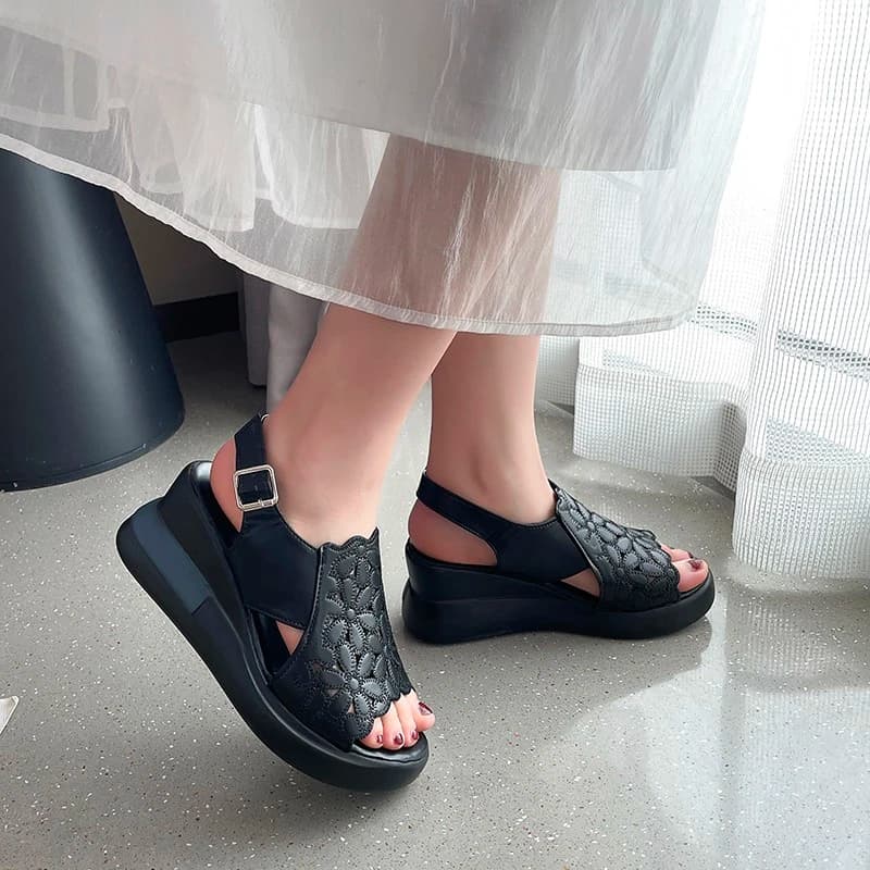 2026 Women's Fashionable Platform Wedge Shoes: Elegant High-Heeled Platform Pumps