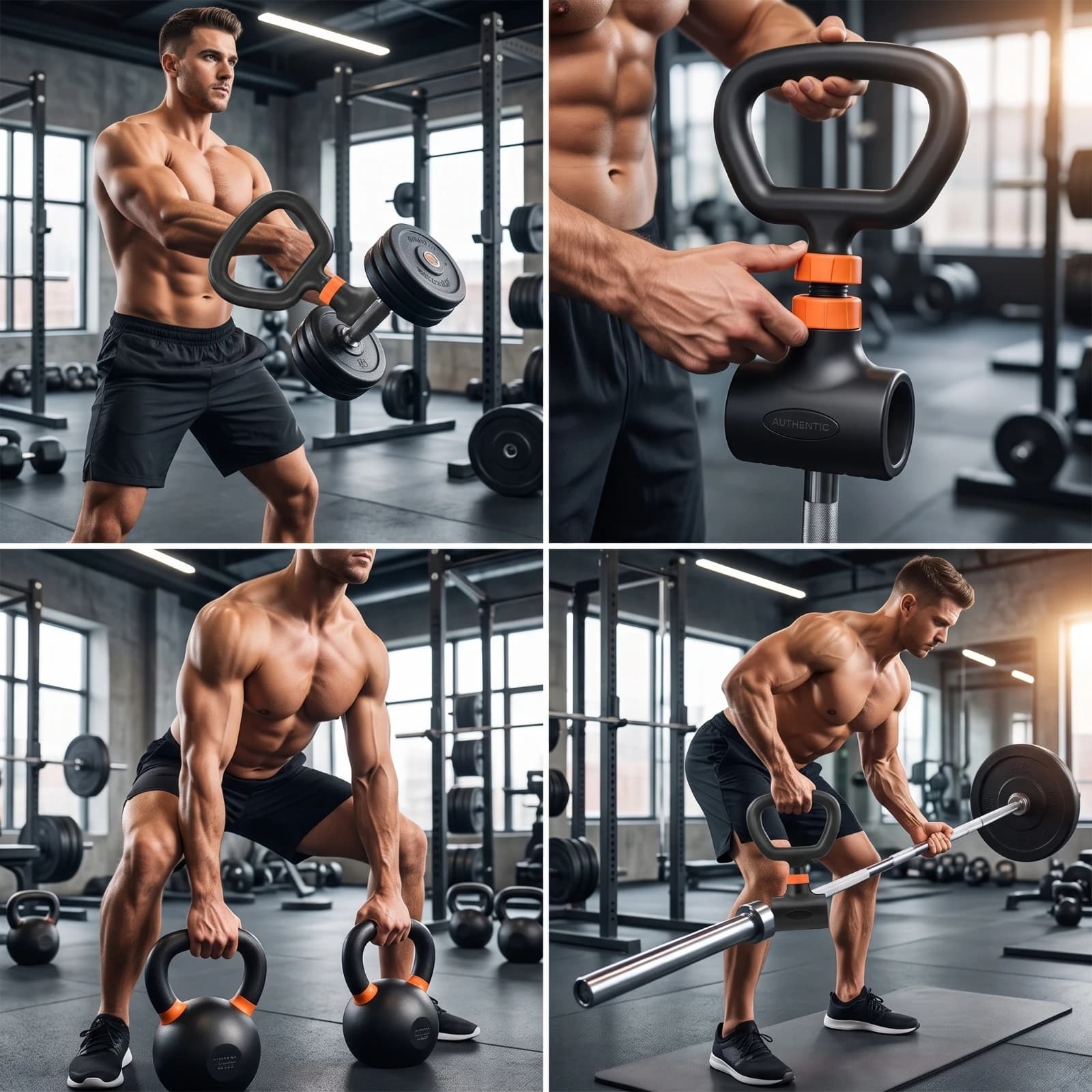 Dumbbell to Kettlebell Handle Portable Kettlebell Handle Training Accessory Compact Fitness Equipment Lightweight
