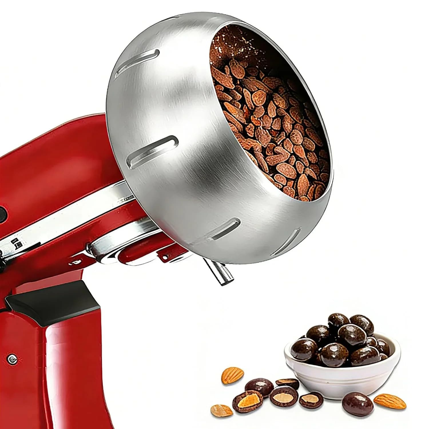 Chocolate Coating Machine Attachment for KitchenAid Tilt-Head Mixers 4.5QT & 5QT,Chocolate Coating Machine for Nuts, Almonds