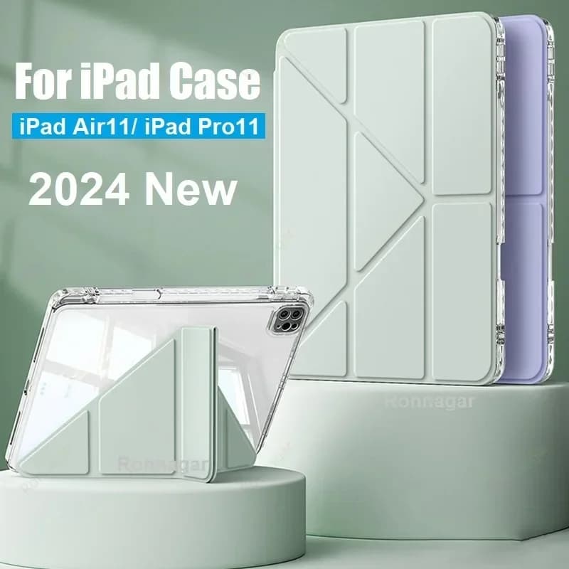 Custodia in pelle Y-Fold per iPad 11th 2025 A16 Air 11 M3 M2 202410 th Gen 10.2 Pro11 M4 Air4 5 10.9 Air13 M2 M3 Cover portapenne