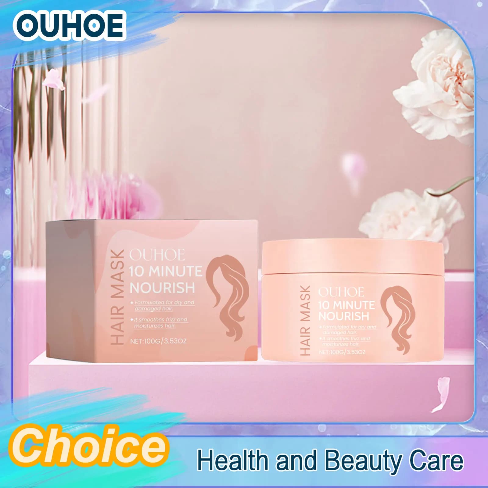 Smooth Hair Mask Repair damaged dryness Deep Nutrition Straightening Magic Treatment Exquisite Without Crops Glossy Hair Mask