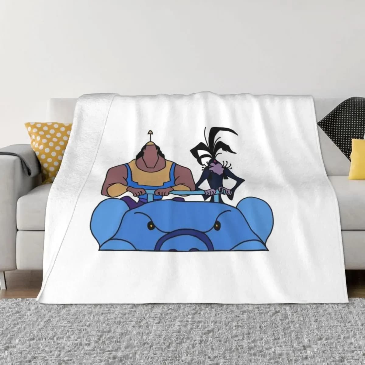Kronk e Yzma-la nuova coperta da tiro con scanalatura dell'imperatore coperte Decorative per divani coperta Shaggy per divano